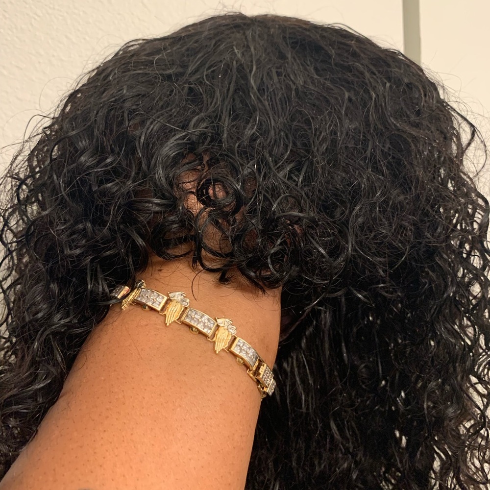 Brand new GORGIUS Natural Boho Curly Bang 12” Wig 🌷 - Picture 10 of 14